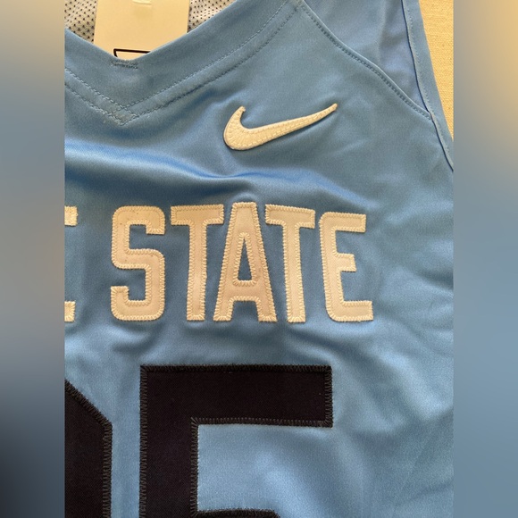 NWT University Sample Nike State Light Blue Dri-FIT Tank Short Set Basketball M - Picture 10 of 13